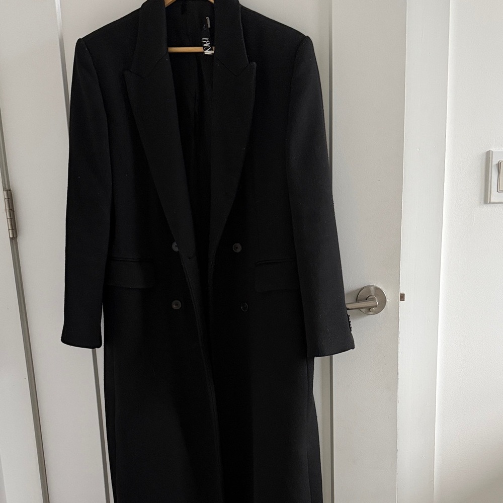 Zara Classic Black Trench Coat